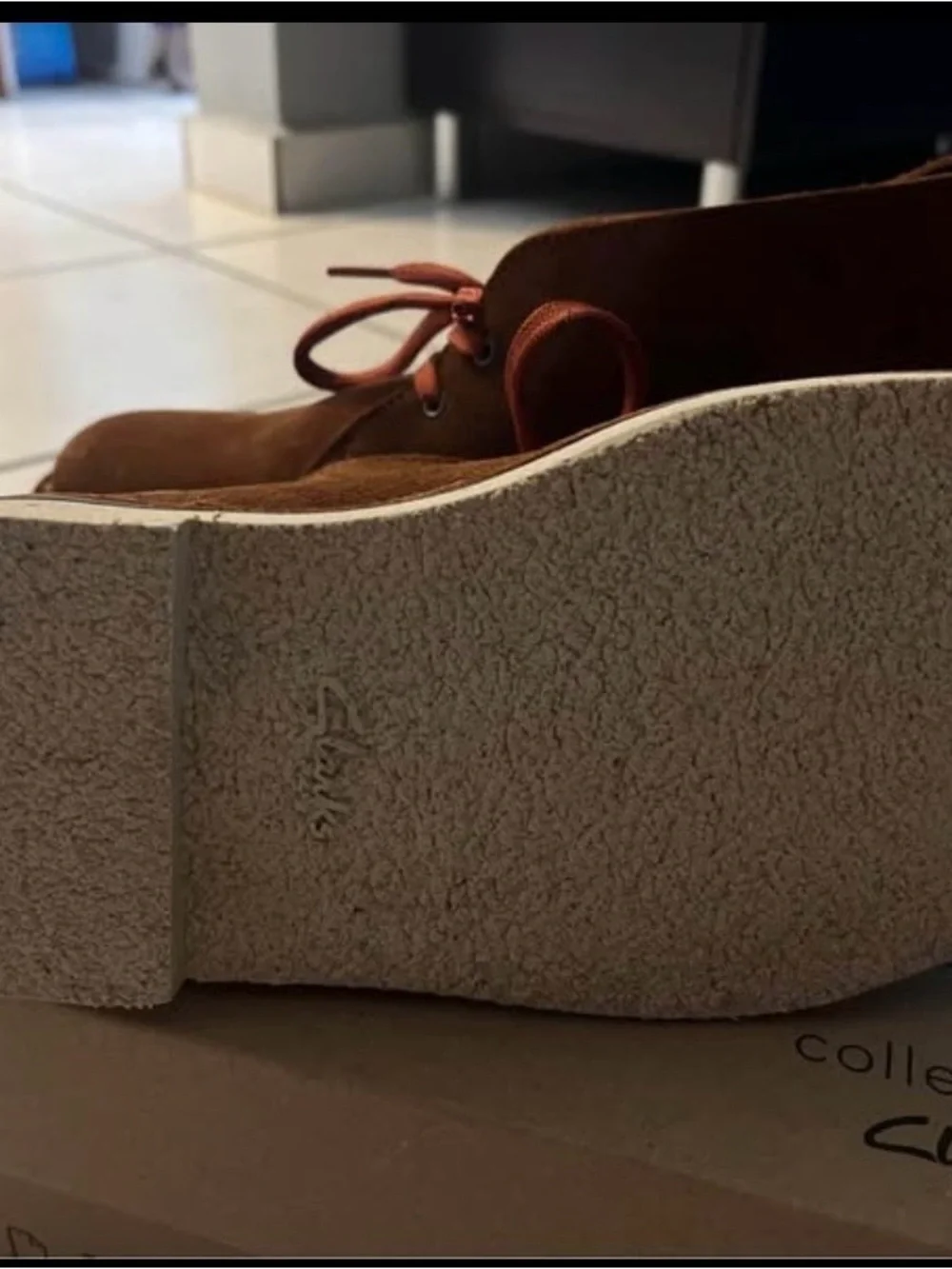 Clarks Brown Suede Chukka Boots with Lace-Up